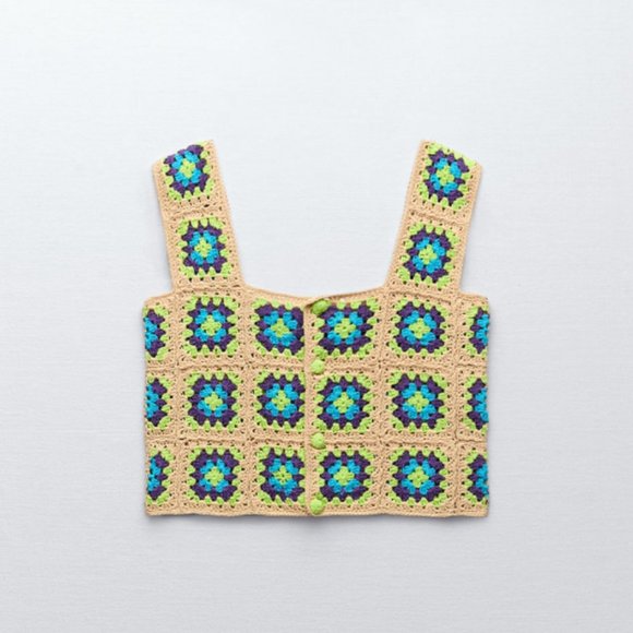 NWT CROCHET KNIT TOP - Picture 3 of 6